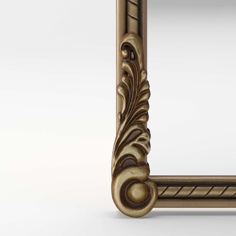 Miroir décoratif en forme d'arche avec miroir décoratif en relief, H 24,8 po x l 37,01 po