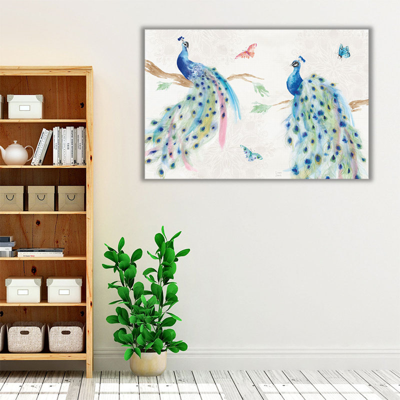 «Peacock Glory I», reproduction d'art sur toile, 12 x 18 po