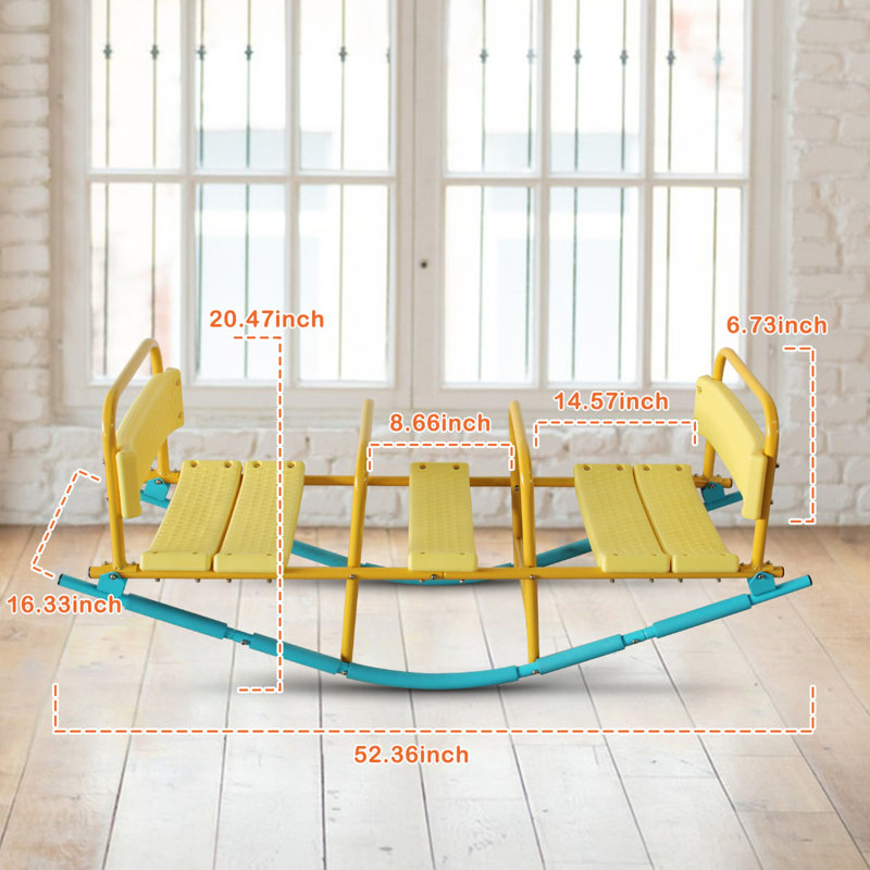 CENSTEEL 3 Seat Teeter Totter