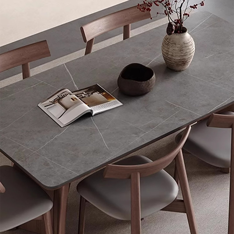 Table de salle à manger moderne et minimaliste, H 29,5 po x L 78,7 po x l 35,4 po