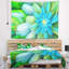 Tapisserie florale florale verte-28496331