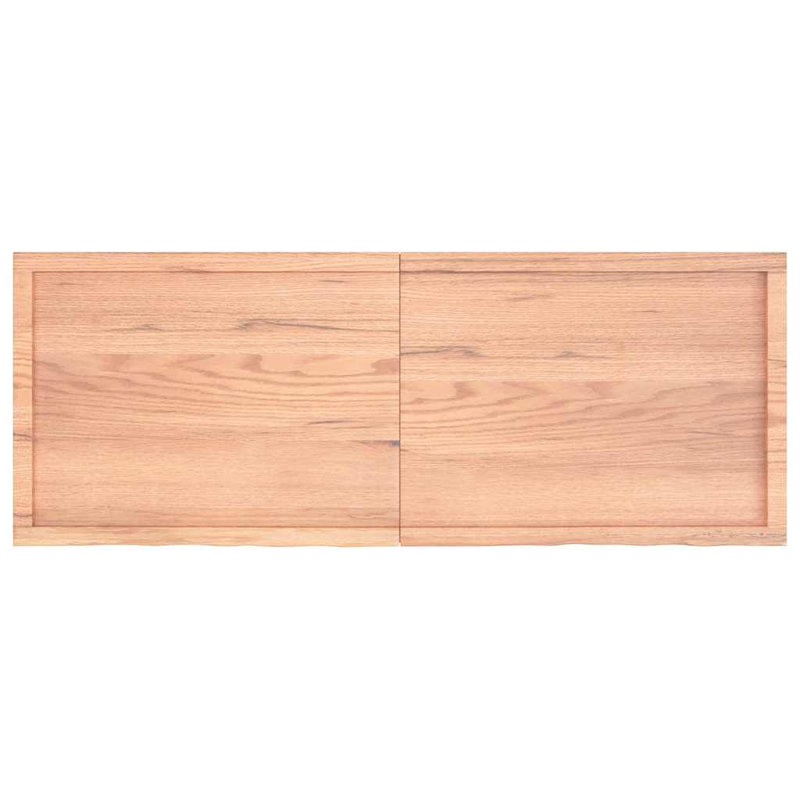 Tablette de rangement flottante vidaXL, H 2,4 po x l 70,9 po x P 19,7 po, Marron clair