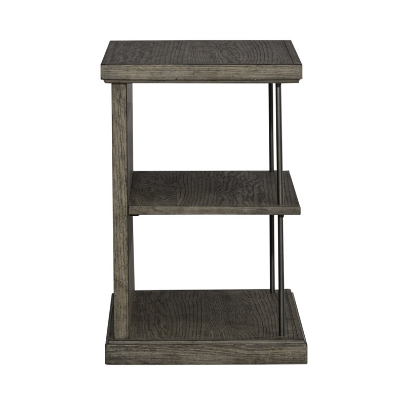 Arroyo Floor Shelf End Table with Storage