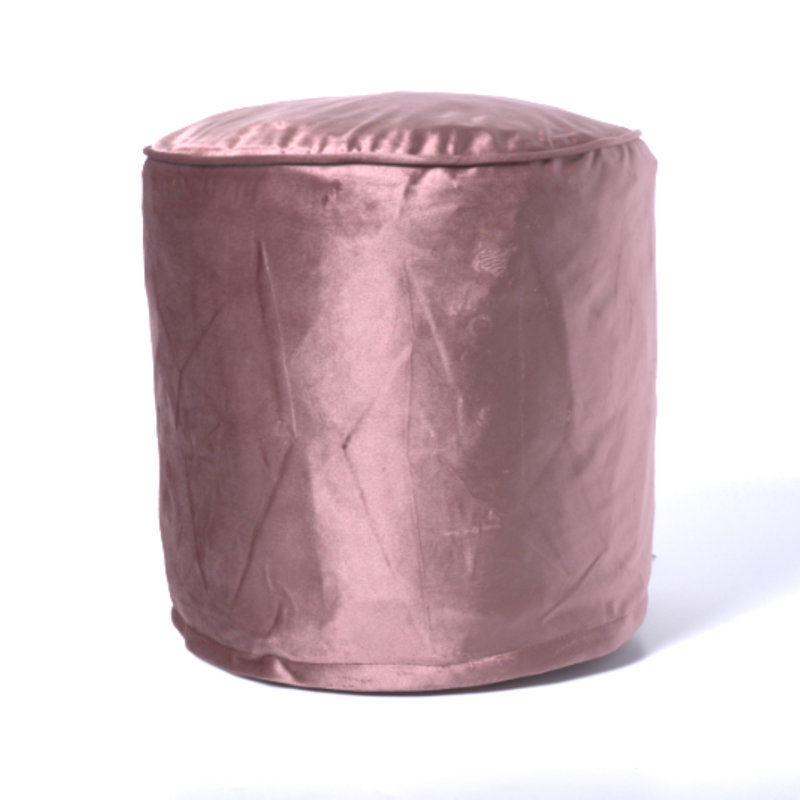 Repose-pieds cylindrique d'appoint, tabouret multi-usage, rose, Pink
