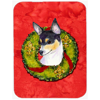 East Urban Home Fox Terrier Glass Cutting Board