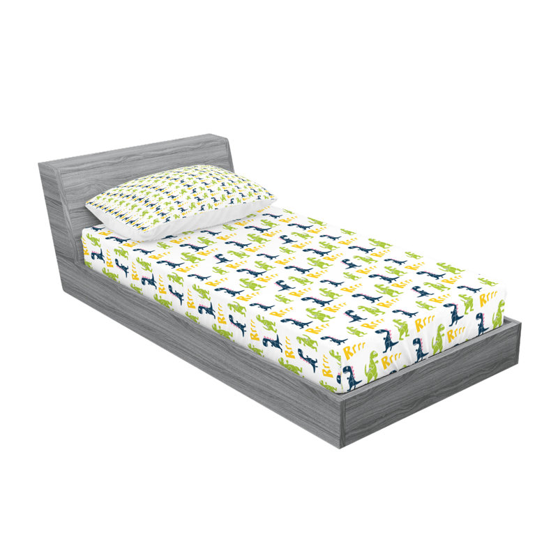 Multicolore ensemble de draps et taies décoratives Ambesonne, Ensemble de draps pour taille de lit simple TG ave