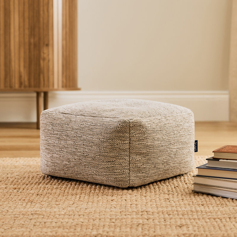 35cm Wide Square No Pattern Pouffe Ottoman