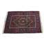 Tapis rouge en laine noué à la main de conception unique 1 pi 10 po x 2 pi 7 po années 1980 Fernandeo