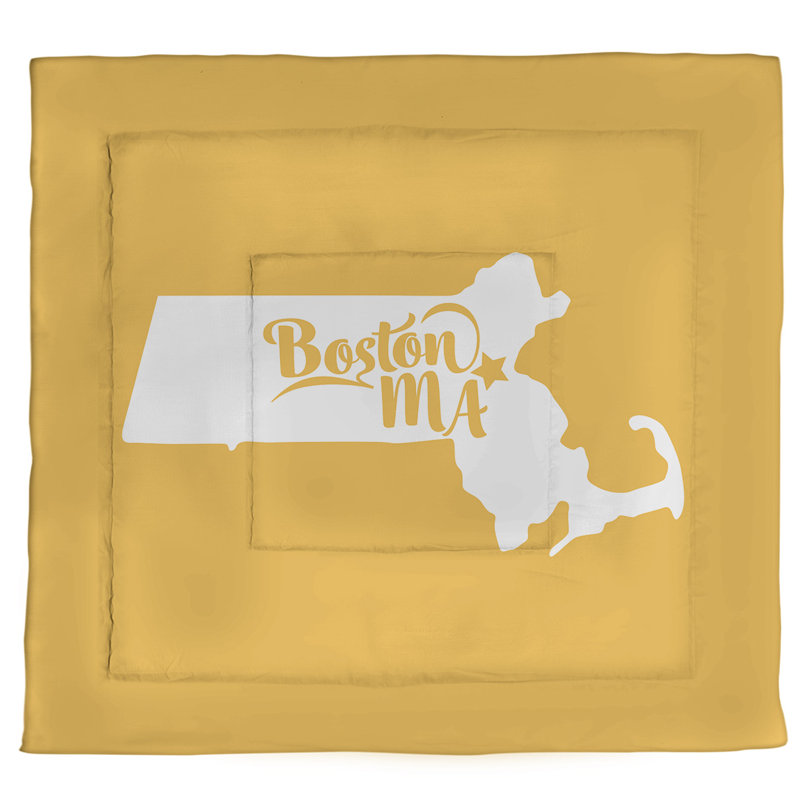 Modern & Contemporary Polyester Percale Comforter, King Comforter, Yellow