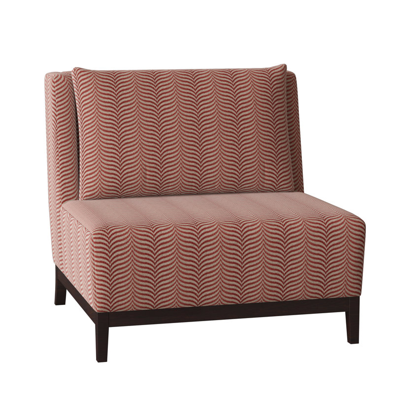 Barton Slipper Chair, Evelyn Marine, Black Walnut
