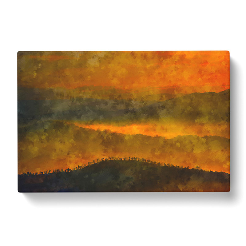 Hills In Tuscany Italy - Wrapped Canvas Painting, 35cm H x 50cm W x 3cm D