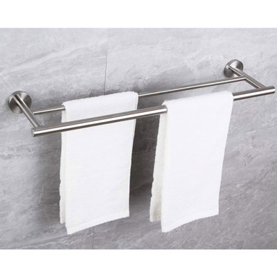 Installation murale moderne de 23,6 po en acier inoxydable pour la salle de bain, la chambre à coucher, la salle de lavage, la cuisine et l'installation simple