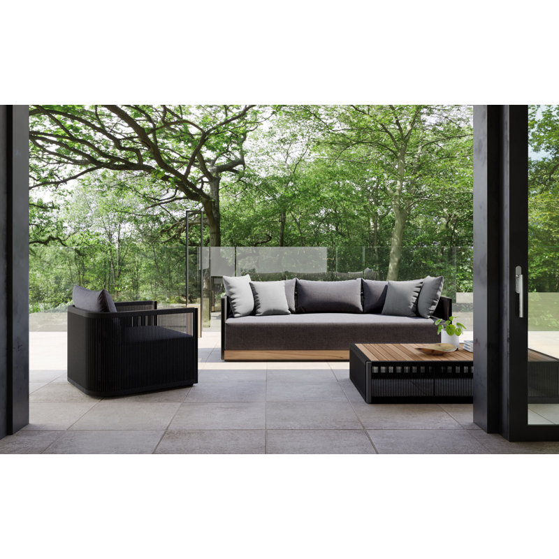 Fifer Coffee Table In Teak/Black