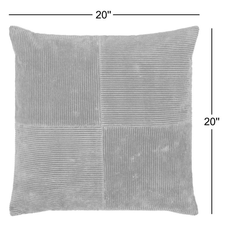 Coussin en polyester Selma, Beige, 20 po x 20 po
