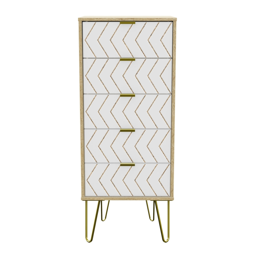 Fully Assembled Salalima 5 Drawer 45Cm W