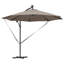 Umbrella with LED Strip Lights Polyester and Aluminium Outdoor Parasol-1633500817-1633500814