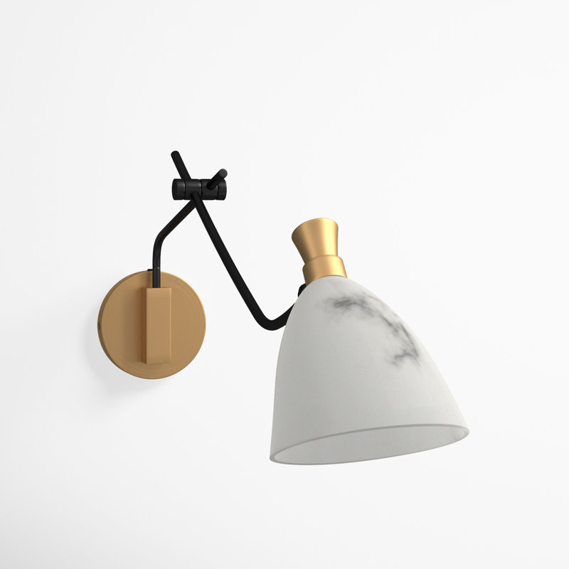 Cumberland Steel Plug-in Swing Arm Sconce