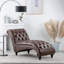 Chaise longue sans accoudoirs touffetée-729565541