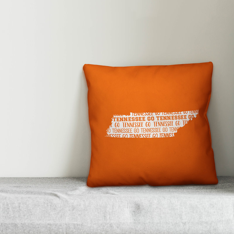 Tennessee Go Team Throw Pillow, Orange