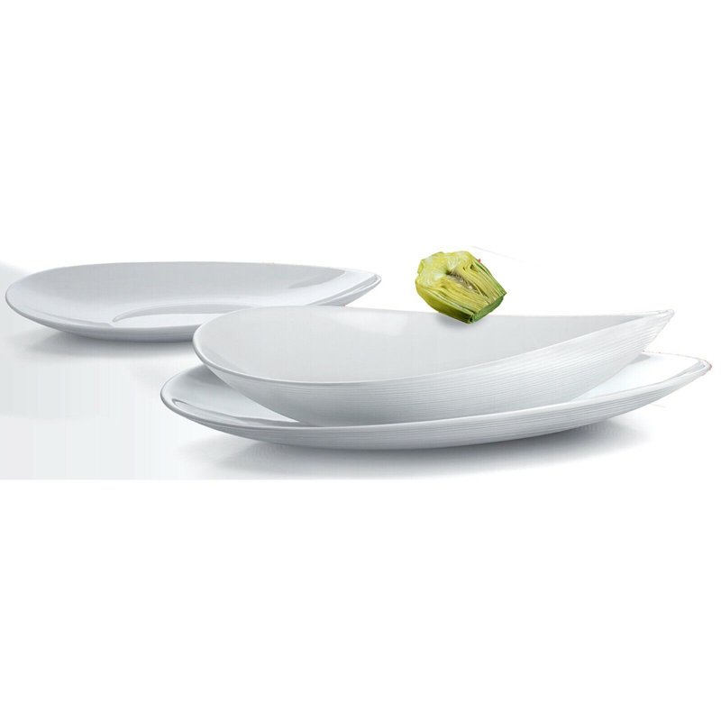 6 X Prometeo Opal Glass Soup Bowls