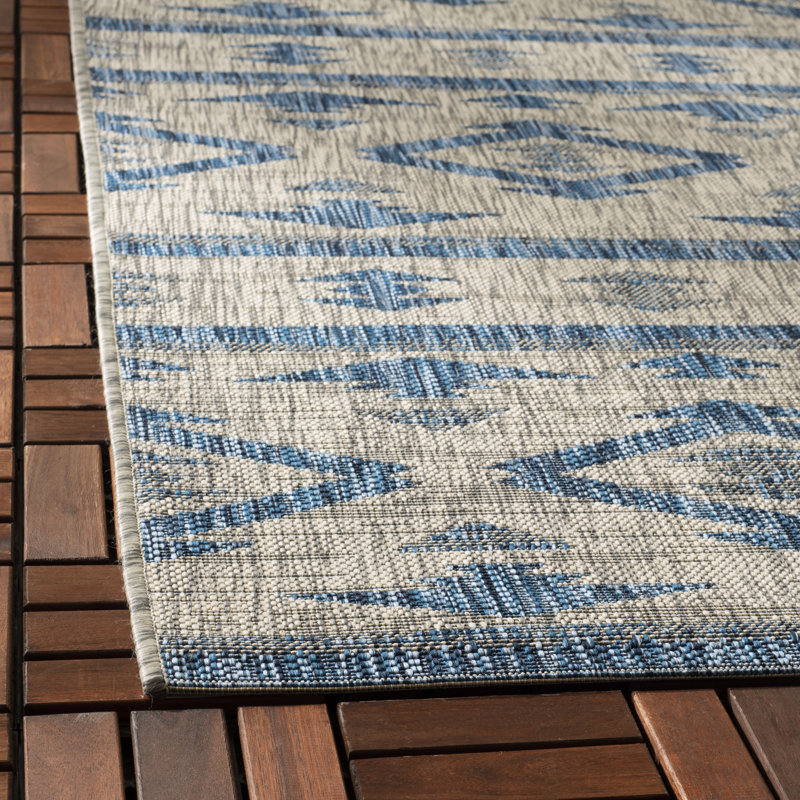 Amarien Southwestern Indoor/Outdoor Area Rug, Runner 2'3" x 10'
