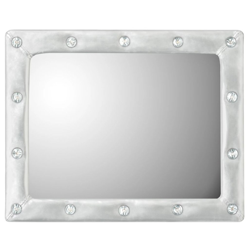 Osborn Flat Wall Mirror, 50cm H X 40cm W, Silver