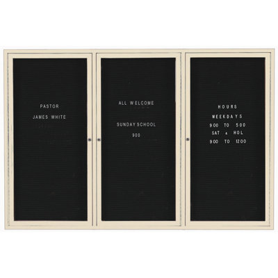 AARCO No Vinyl Wall Metal Letter Board