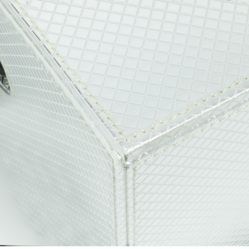 Panier à linge avec couvercle, Blanc, Grand (H 24 po x l 18,9 po x P 11,8 po)