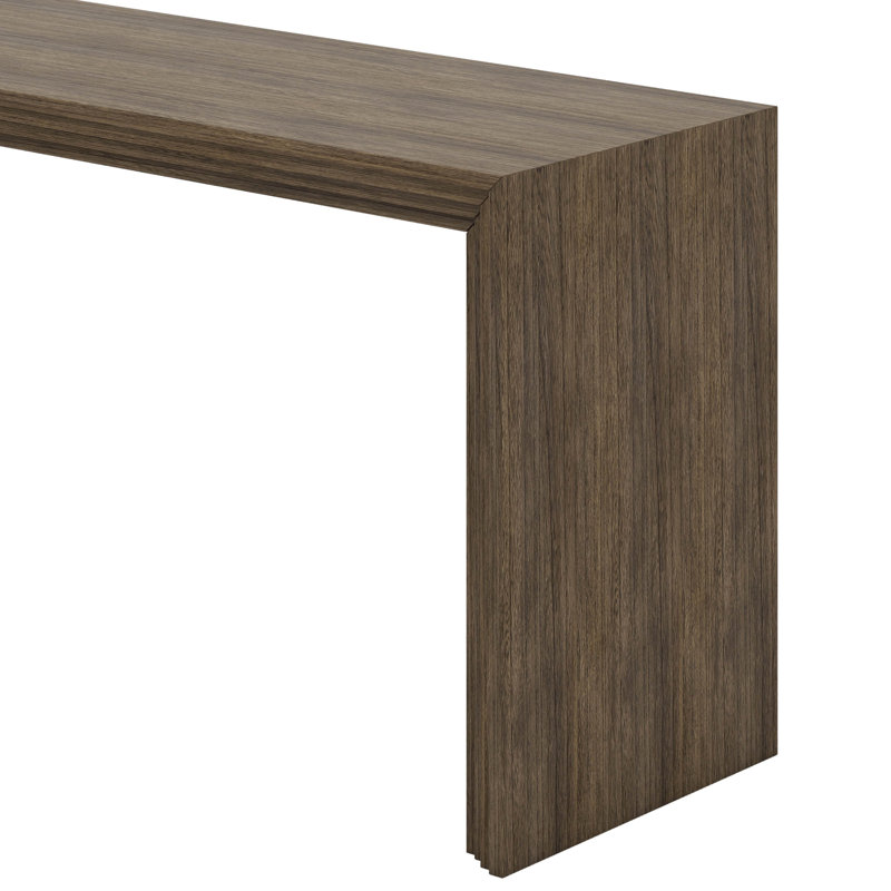 Modern Farmhouse Entryway Console Table, Natural