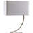 Silver Curved Metal Table Lamp