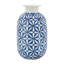 Vase de table décoratif en céramique à motif géométrique - Vase à fleurs-1740791584