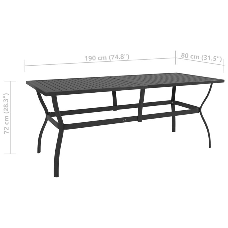 Rectangular 8 - Person Dining Set, Gray