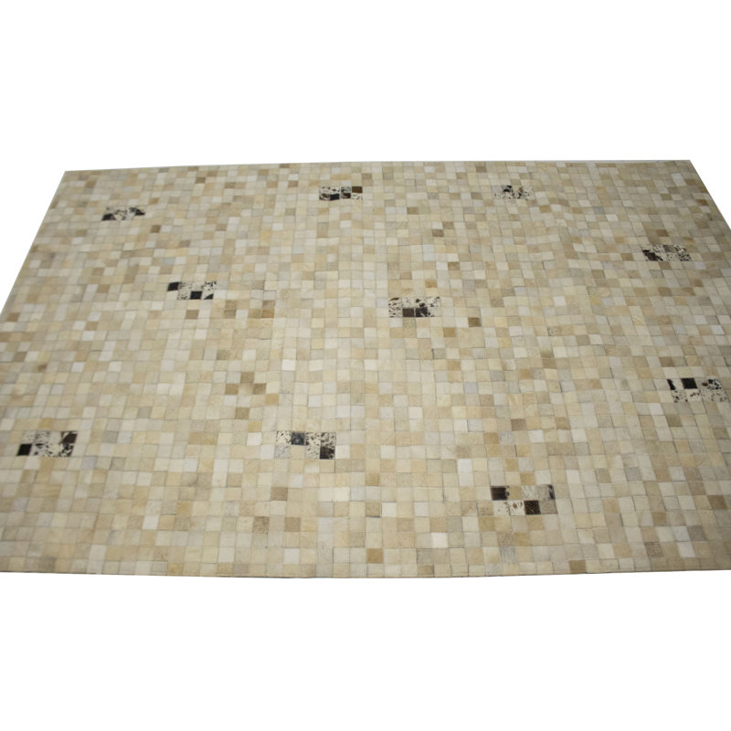 Tapis géométrique fait à la main multicolore, Rectangle 5 pi x 8 pi