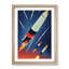 The Unbeatable Spaceship Rocket - Framed Print-409827761-409827760