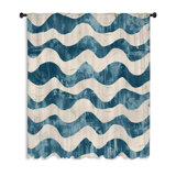 Waves Polyester Blackout Filters Out A Lot Of Light Curtain Single Panel