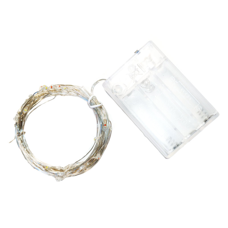 Stoller Outdoor 50 - Bulb 16'' Battery Powered LED Fairy String Light, Warm White