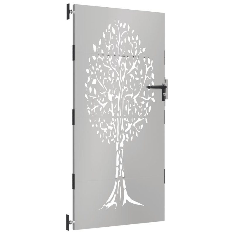 Quasqueton Metal Gate, 200" H x 85" W x 1.2" D, Brown