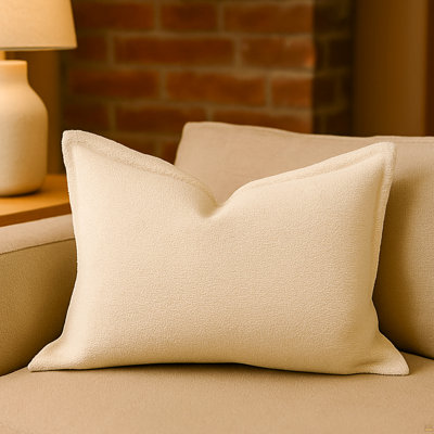 Throw Pillow With Tailored Edging
