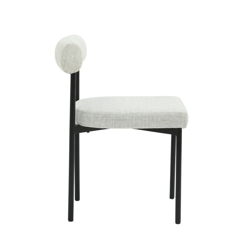 Bar Stool, Short Stool (19" Seat Height), Gray/Linen, 1