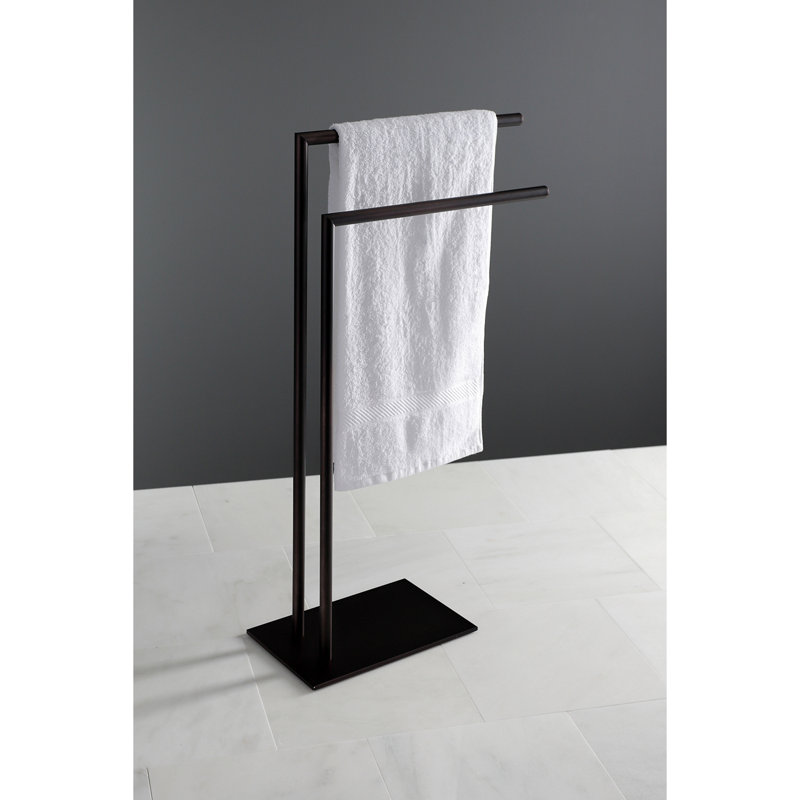 Kingston Brass Edenscape Freestanding Dual Towel Rack, Oil Rubbed Bronze