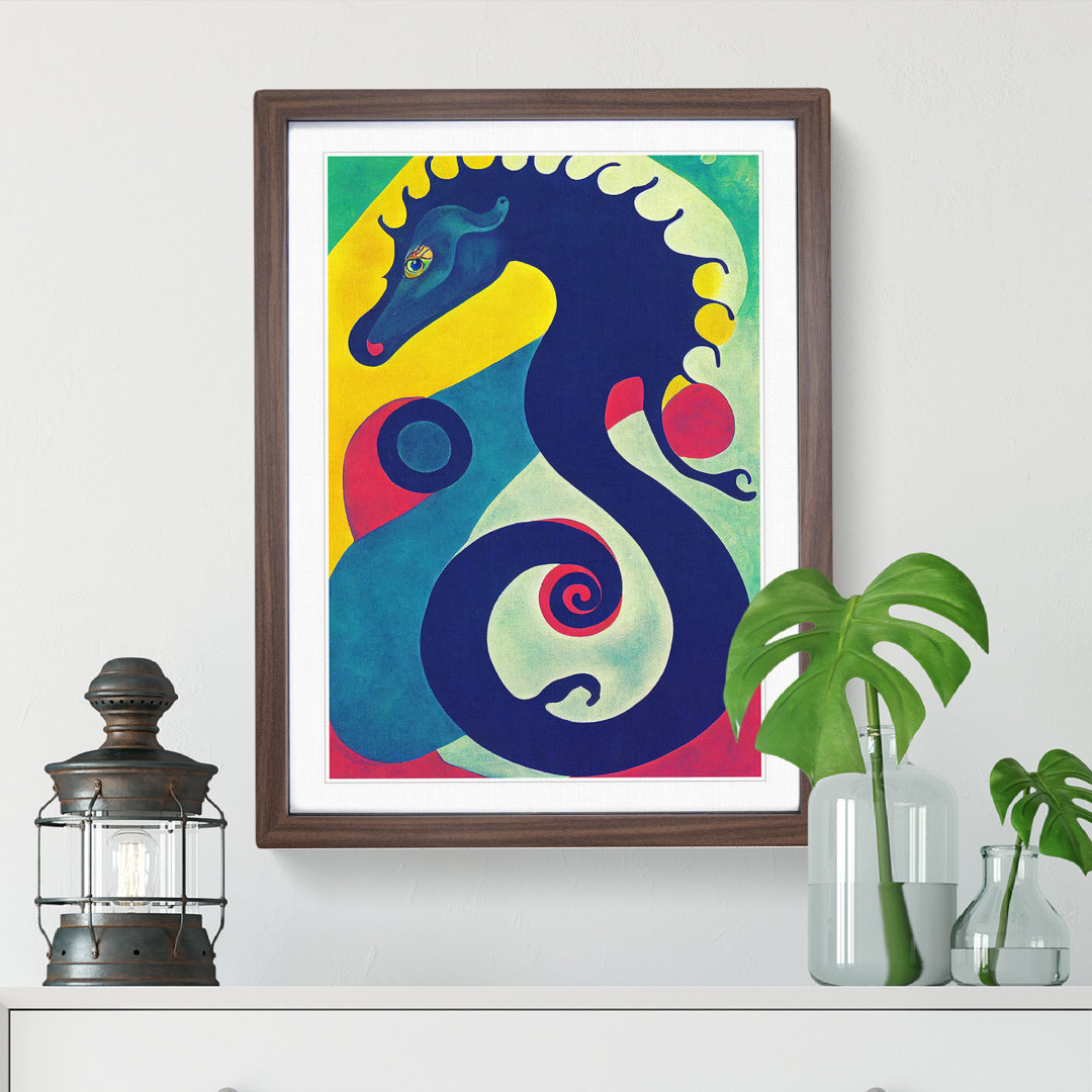 Artful Seahorse - Wall Art