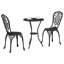 Vidaxl Garden Bistro Set 3 Pcs Aluminium-117955381