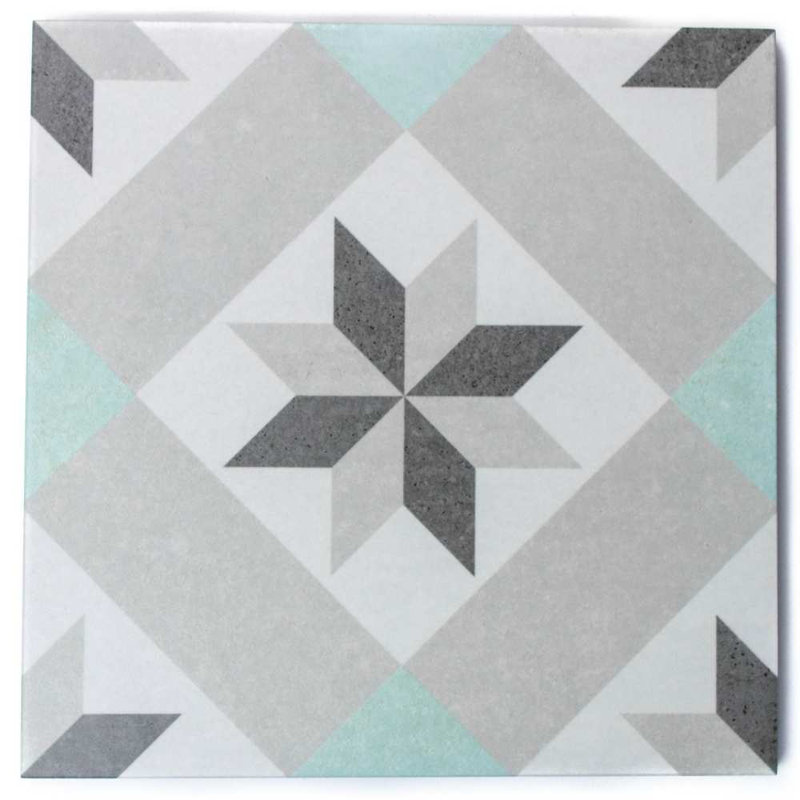 Moon Star 9" x 9" Porcelain Tile