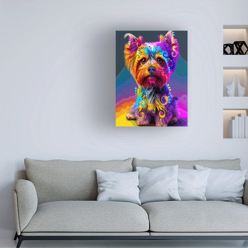 Art sur toile «Bachelor Dean Russo The Sophist Yorkie», H 47 po x l 35 po