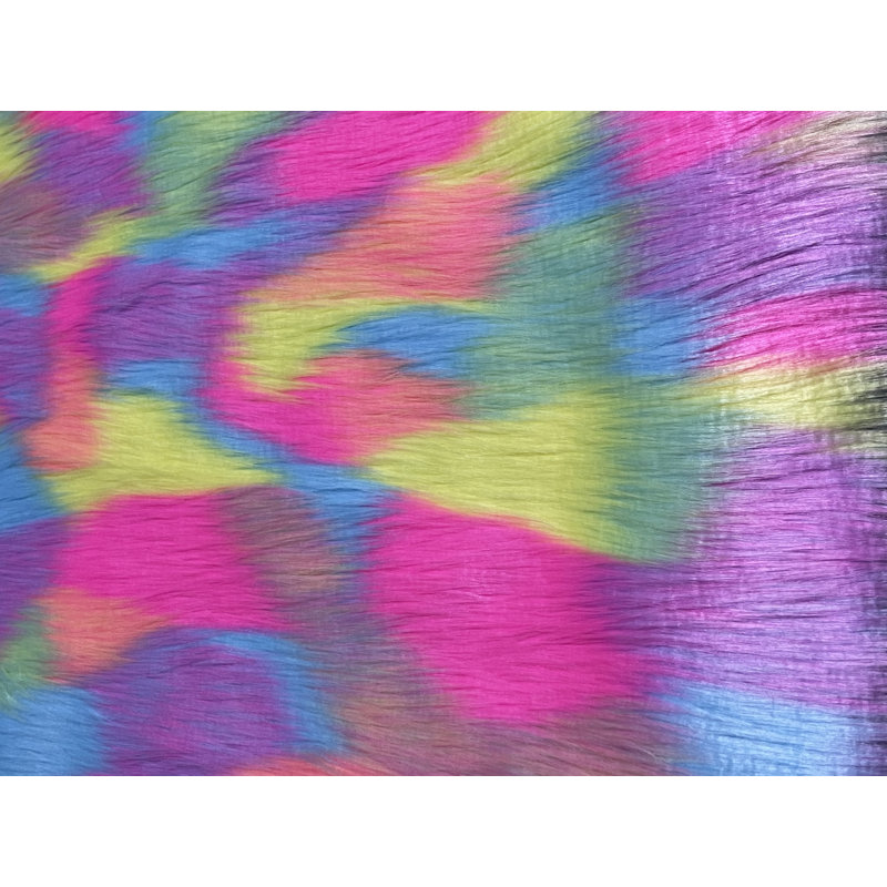Fausse fourrure (1 verge prédécoupée) - Tissu en peluche artisanal, Pastel