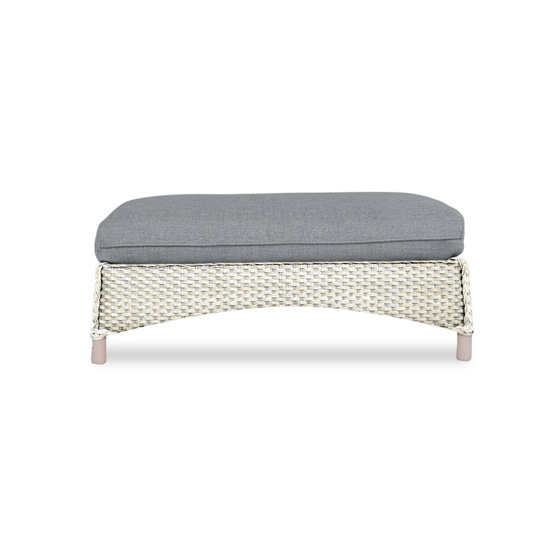 Mandalay Outdoor Ottoman, Sandberg Pewter, Hickory