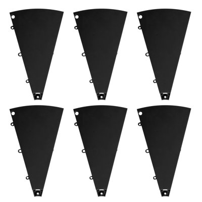6 panneaux de roue de prix WinSpin noir effaçable à sec pour roue de prix modulaire de 24 po