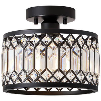 Crystal Semi Flush Mount