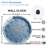 Frozen-Clock-Face-With-Numbers Art - 12'' Modern Glass Wall Clock