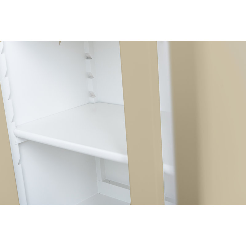 Torney Display Cabinet, Beige/White
